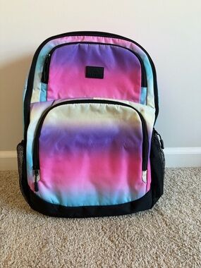 MALIBU Kids Ombre Pink Purple Blue Backpack NWOT